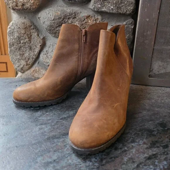 NWOT Verona Trish Brown Leather Boots Size 8.5 - Picture 2 of 14